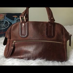Authentic Longchamp handbag leather